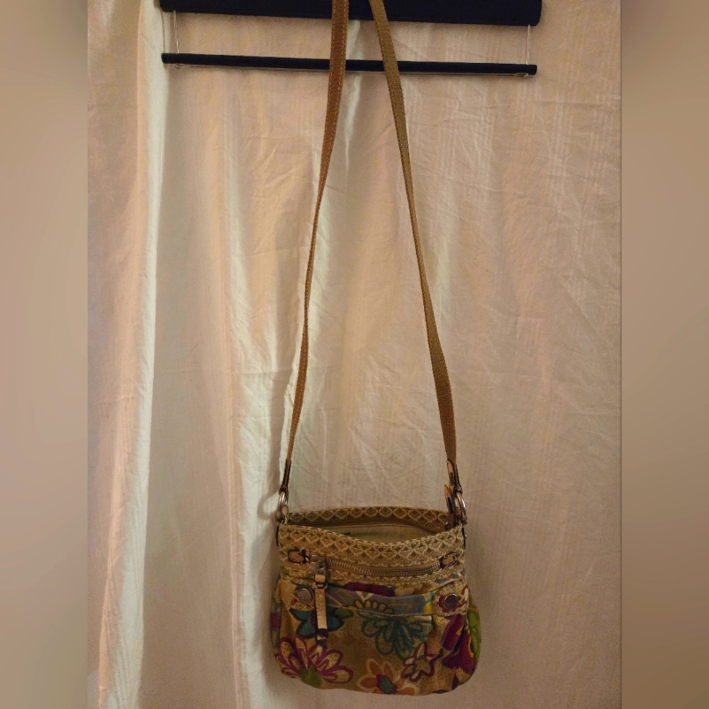 Floral Embroidered Crossbody Bag